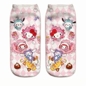 Nwtib.Saniro Hello Kitty Pattern Socks